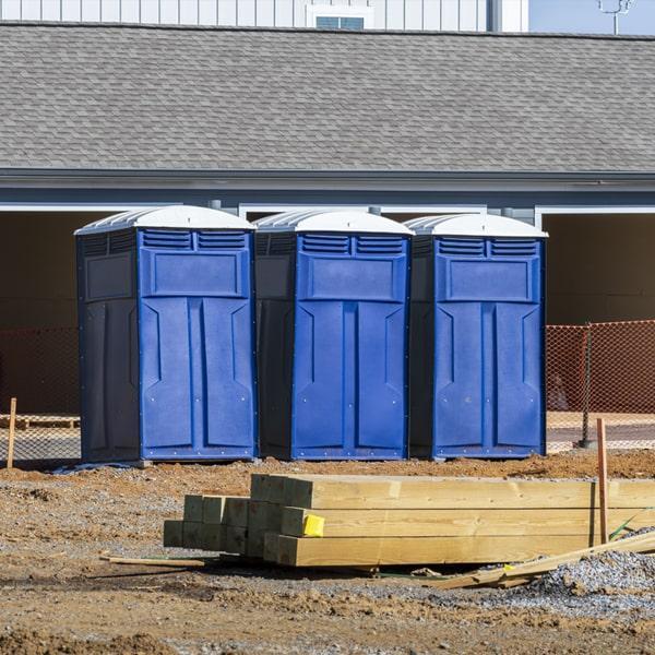 Heavy-duty construction site porta potty in Seguin, Texas